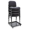 Alera Stacking Chairs, Black Fabric, PK4 ALESC67FA10B